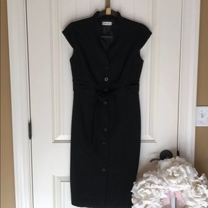 Calvin Klein black career dress